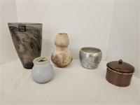 Assorted Vases and Pots, Candle
