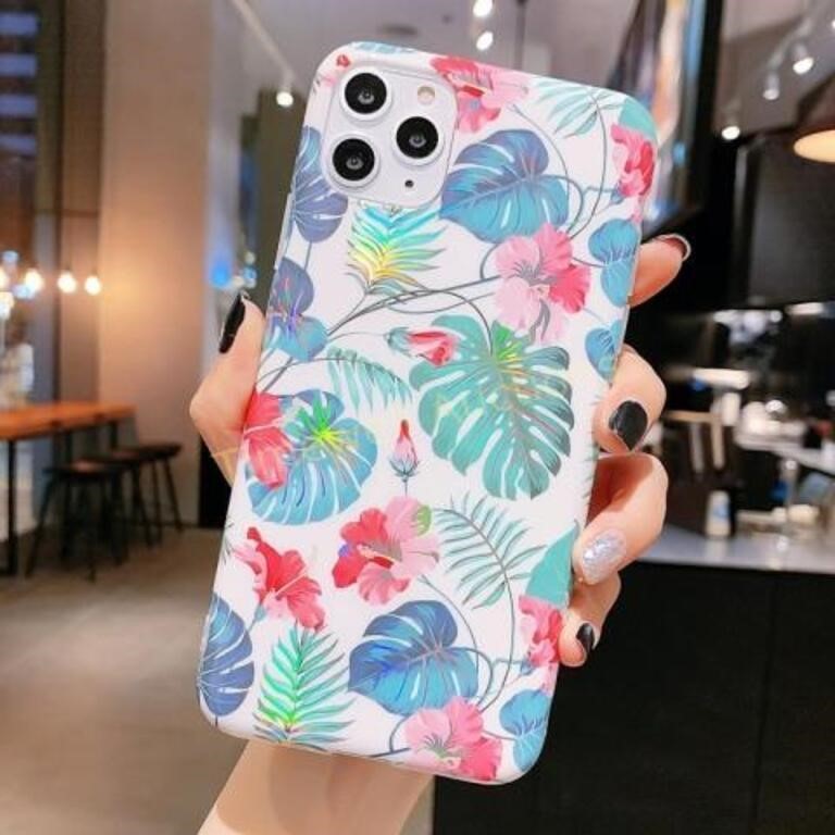 iPhone 11 Pro Max Case  Laser Flowers Series