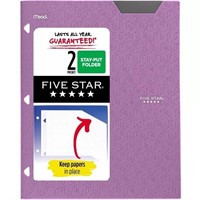 Five Star 2 Pocket Plastic Folder