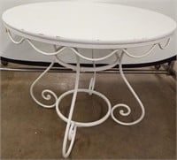 Vintage Wrought Iron Round Table