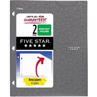 Five Star 2 Pocket Plastic Folder