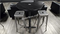 1 Bar Table w 2 Modern Stools