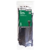 8 In. Uv Cable Tie, Black (100-pack)