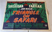 1957 Triangle On Safari Original Movie Poster
