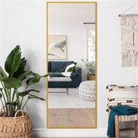 NeuType 64x21 Gold Full Length Floor Mirror