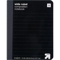 Wide Ruled Composition Notebook - Up & Up