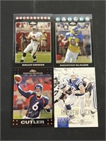 Four Quarterback Cards Griese McNabb Cutler Luck