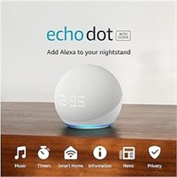 Amazon Echo Dot (5th Gen) With Clock | Compact