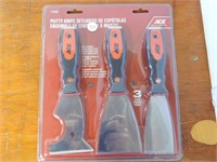 3 PUTTY KNIVES