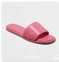 A New Day Pink Lulu Open Toe Flip Flop Sandal