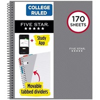 Five Star 170 Sheets College Ruled Notebook