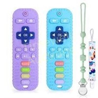 Baby Teething Toys (2 Pack)  TV Remote Style