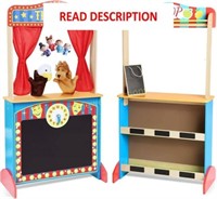 Used Wooden Puppet Theater  Double-Sided 3-8Y