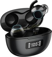 IPX8 Wireless Earbuds  Touch Control  LED (Black)