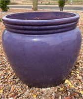 Large Purple Pottery Planter