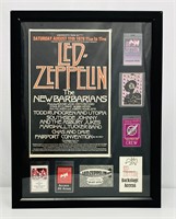 Led Zeppelin 1979 Concert Poster w/ Stage Passes