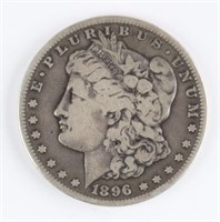1896-S US MORGAN SILVER $1 DOLLAR COIN