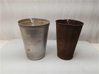 Old Metal Maple Syrup Sap Buckets