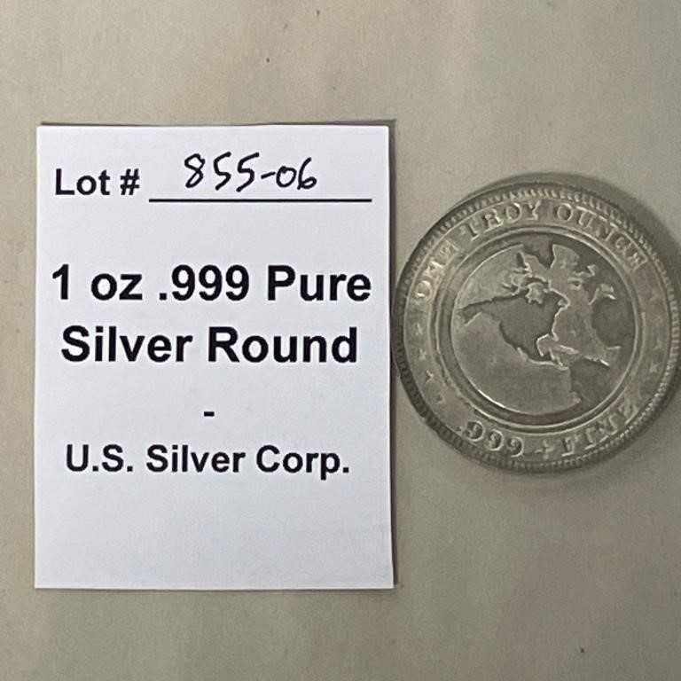 1 oz .999 Pure Silver Round
