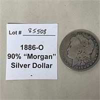 1886-O Morgan 90% Silver Dollar