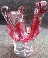 Murano or Josef Hospodka Art Glass Vase