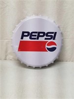 Pepsi Cola Tin Bottle Cap 3D Sign