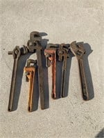 Pipe and crescent Wrenches