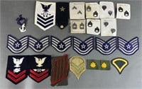 22pc Vtg Military Insignia w/ Patches