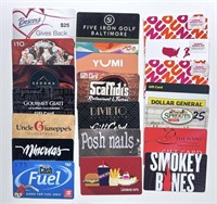 LOT OF GIFT CARDS - UNKNOWN VALUES