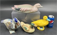 Lot of Ceramic Pottery Ducks Planter