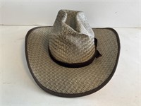 Vtg Pigalle Elegante XXXXX Firm Straw Cowboy Hat