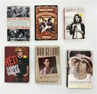 Rock & Celebrity Books lot of 6