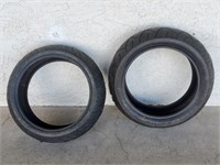 2 Motorcycle Tires, see Description