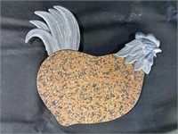 Lenox Rooster Stone & Metal Cheese Board