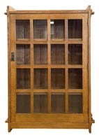 Stickley Mission Oak Single Door Bookcase