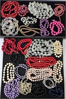 Lot of Colorful Beaded Necklaces