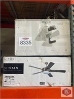 New (2 pcs) assorted ceiling fans