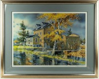 Art Charles Peterson Signed Print At The Mill