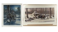 Art 2 Signed Numbered Outdoors Prints