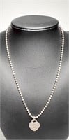TIFFANY STERLING SILVER NECKLACE