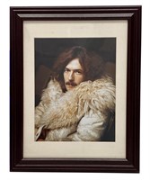 Eric Clapton 1968 portrait, framed