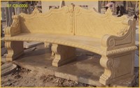 Egyptian Beige Marble Bench