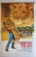 1971 Christian The Lion Original One-Sheet Poster
