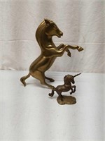 Brass Horse & Unicorn