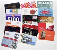 LOT OF GIFT CARDS - UNKNOWN VALUES