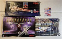 4pc Drag Racing Posters w/ Signed