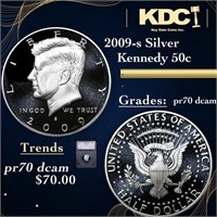 Proof 2009-s Silver Kennedy Half Dollar 50c Graded