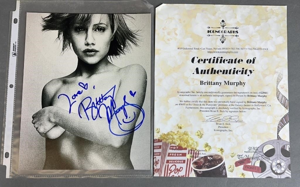 Brittany Murphy Signed Photo w/ COA