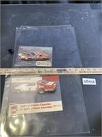 NASCAR Promotional Material in plastic sleeves