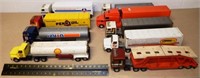 (9) Toy Semi Trucks / Haulers / Fuel Tankers